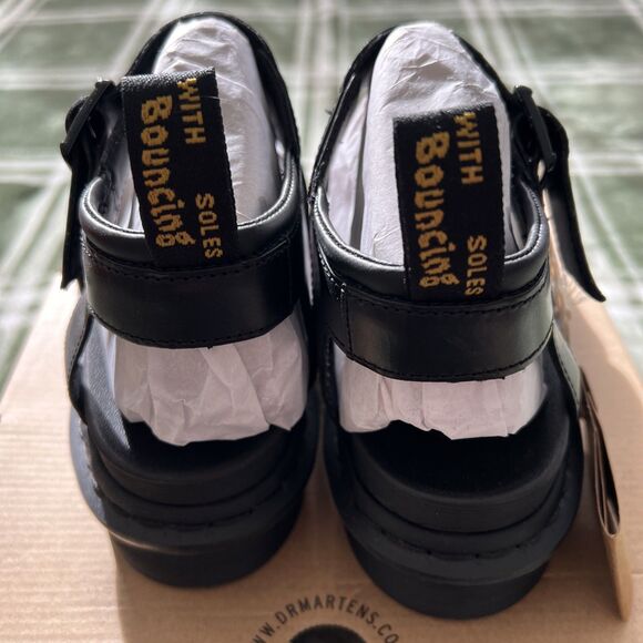 DR. MARTENS WOMEN'S BLAIRE SANDAL SIZE 8 BLACK BRANDO LEATHER  24191001 - Picture 8 of 10